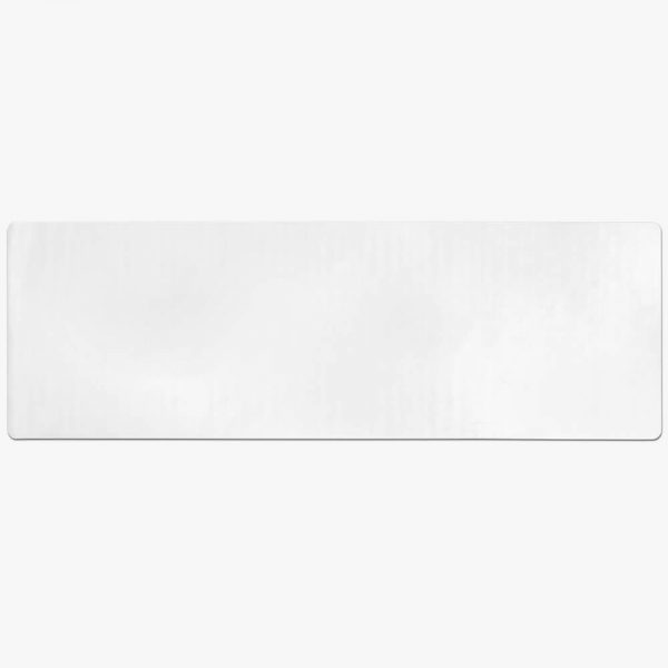 A pure white yoga mat