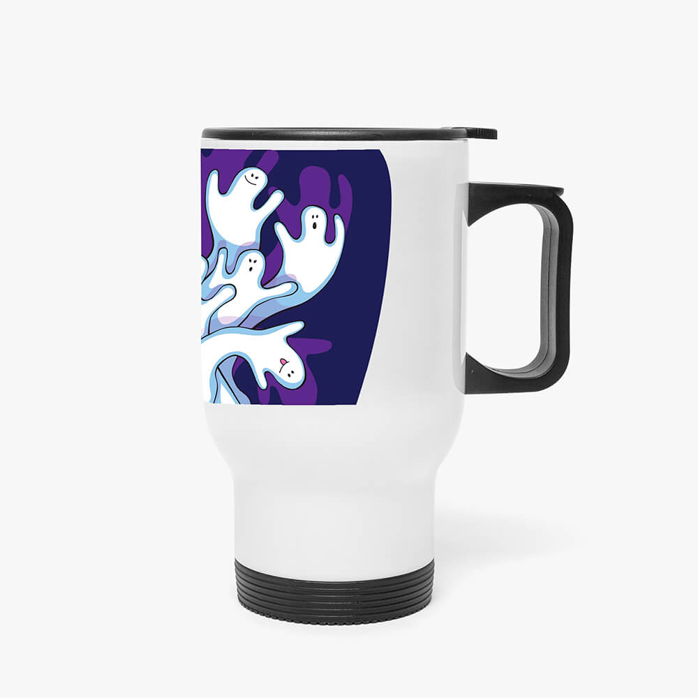 Halloween-20oz-Insulated-Tumbler-3 A white mug with halloween elements printed on it
