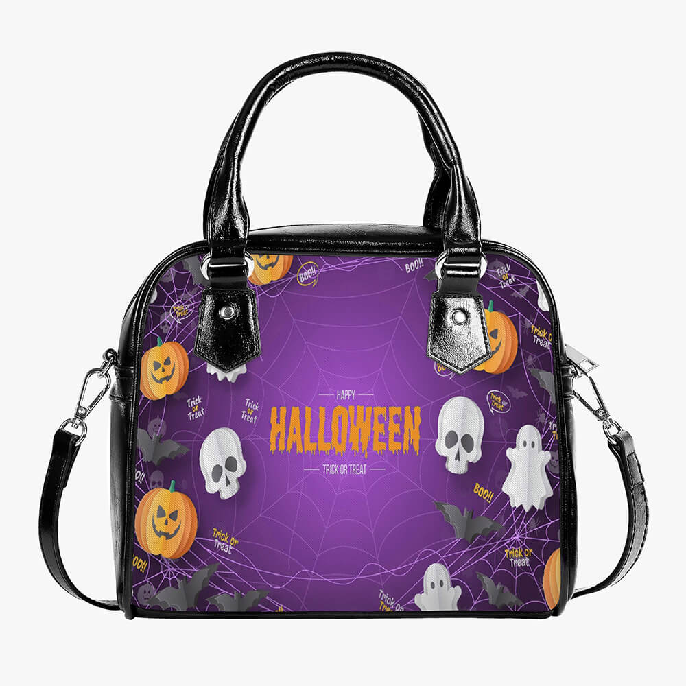 Halloween-Casual-Leather-Saddle-Bag-1 Casual leather bags with halloween elements