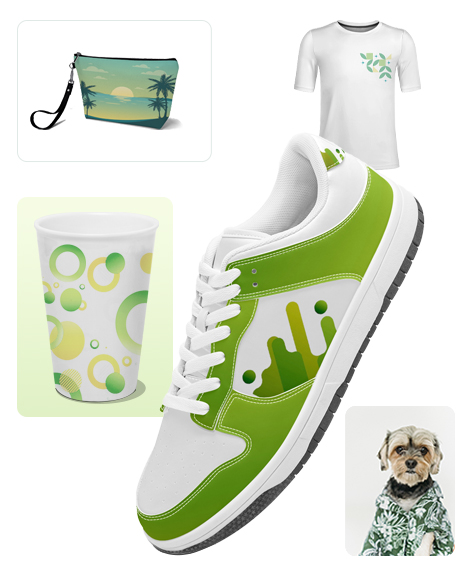 JetPrint Shows Strong Competitiveness Shows a lot of products with green elements