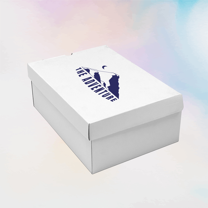 Branded shoe box with logo Branded shoe box with logo