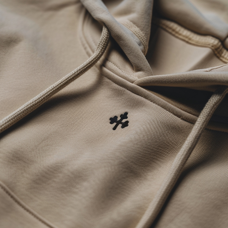 Brown hoodie with embroidery Brown hoodie with embroidery