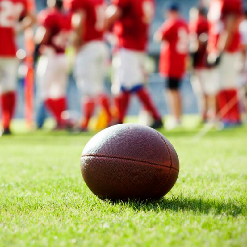 Choose JetPrint to customize your football A football is placed on the grass