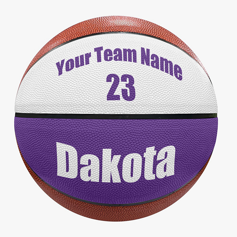 Custom basketball with team name number A basketball with the name and number of the basketball team customized on it