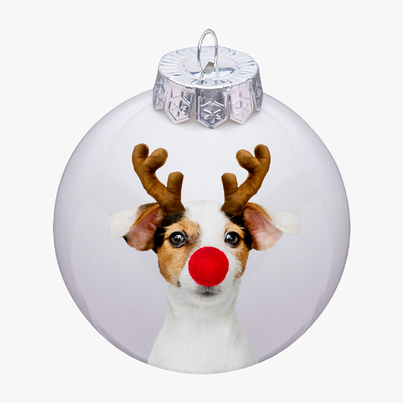 Customized Christmas dog ornaments Christmas ball with Christmas dog