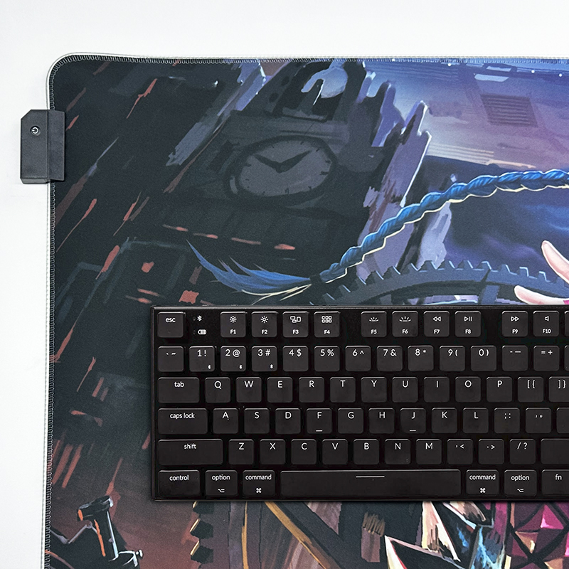 design your own mouse pads The keyboard is placed on the mouse pad