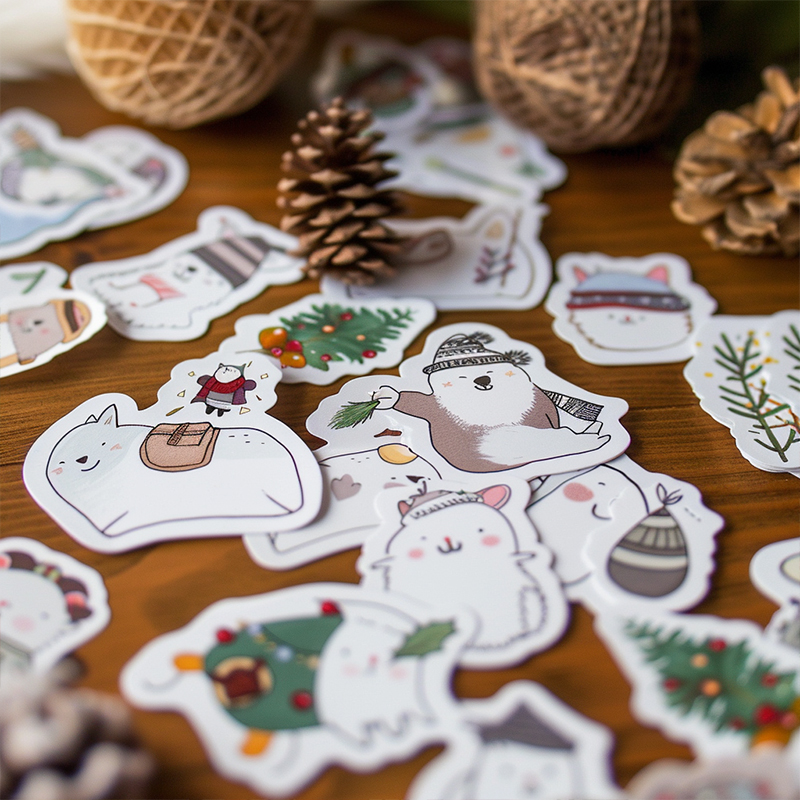 Die cut stickers (2) Lots of die-cut stickers with animal designs