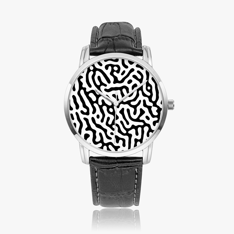 Embrace abstract patterns-embrace individuality A watch printed with abstract patterns