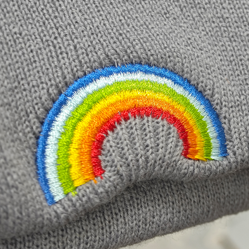 Embroidered rainbow logo Embroidered rainbow logo