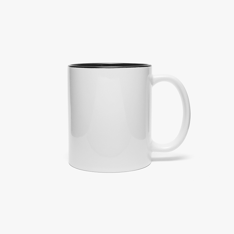 Mug with Black Inside A customizable mug with black inside