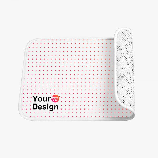 A customizable round doormat