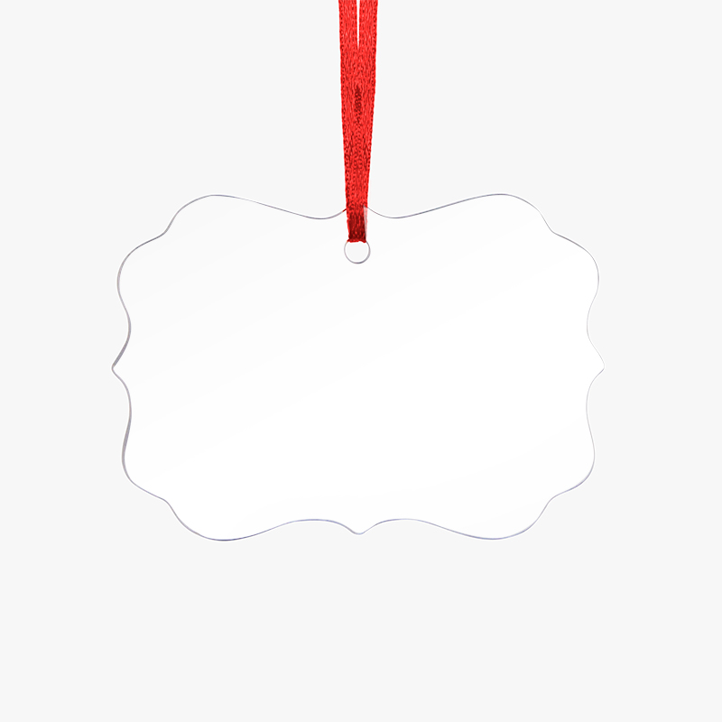 Polygonal Acrylic Ornament Pure white polygonal acrylic Ornament