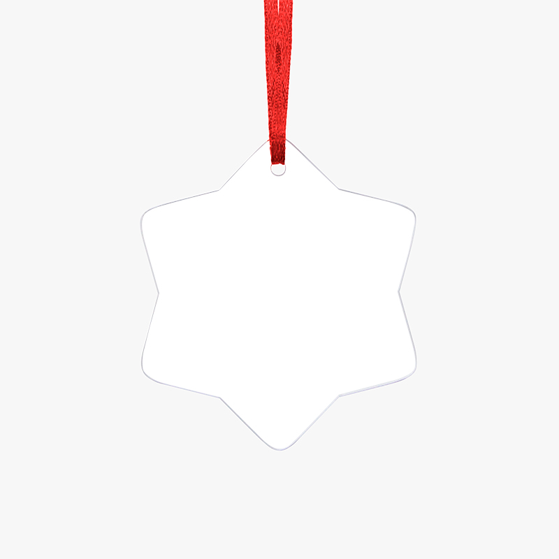 Snowflake Acrylic Ornament Pure white snowflake acrylic Ornament