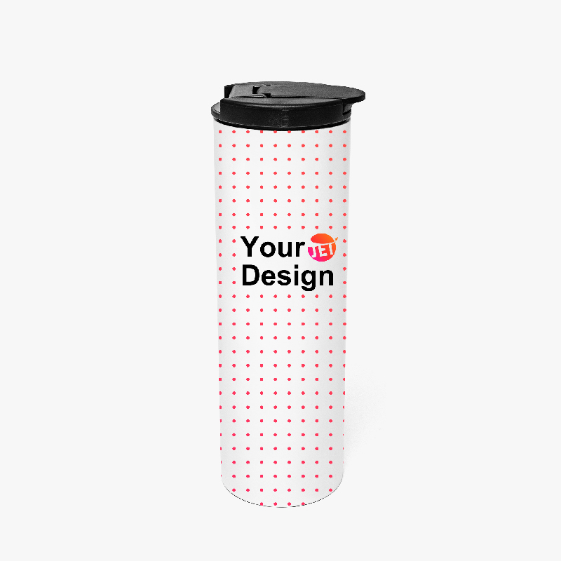 Straight Tumbler with Black Cover Straight Tumbler with Black Cover