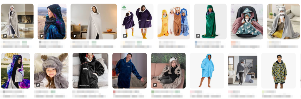 Google search brings up many hooded blankets